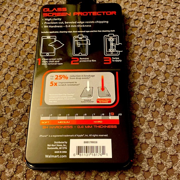 3/$10 iPhone X Glass Screen Protector - Picture 2 of 2